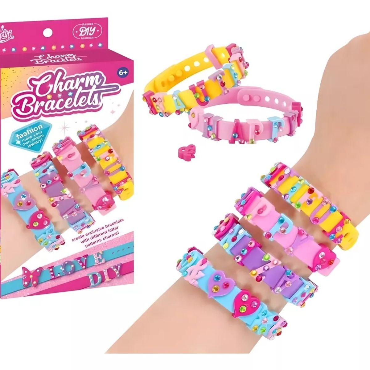 GENERICO - Juego De Para Hacer Pulsera De Niñas Set Para Hacer