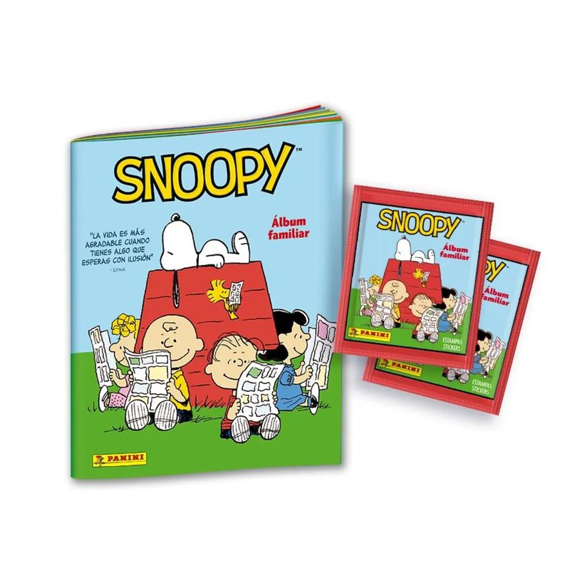 PANINI CHILE - Pack Álbum + 20 Sobres Snoopy