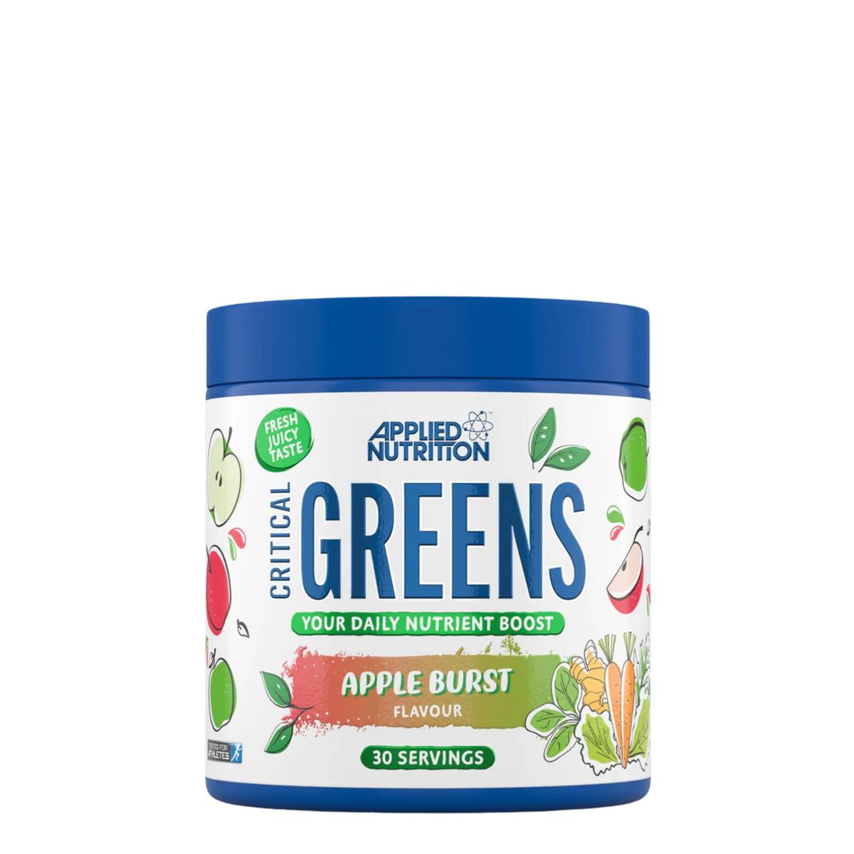 APPLIED NUTRITION - Critical Greens Powder Applied Nutrition 30 Servicios. MANZANA.