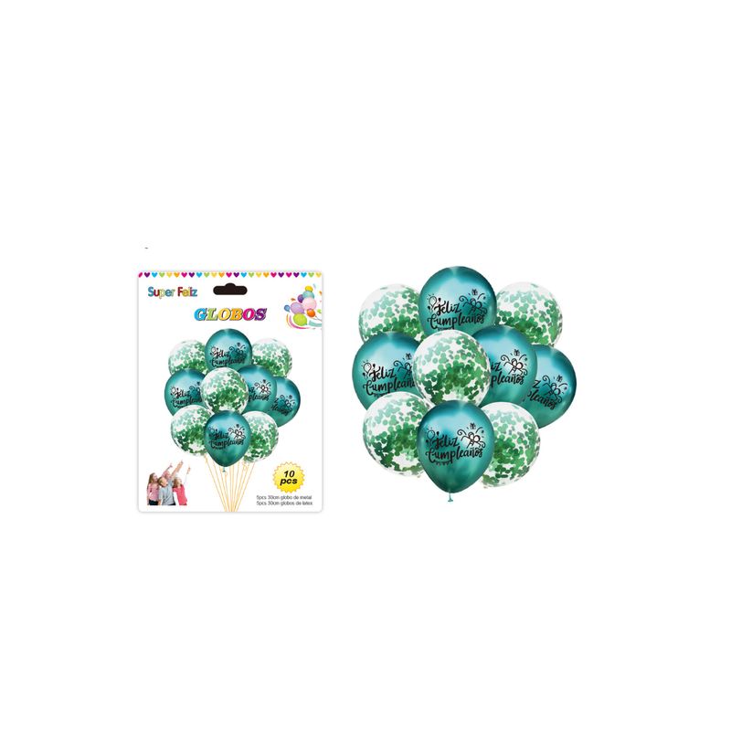 GENERICO - SET DE GLOBOS DE 10 PCS
