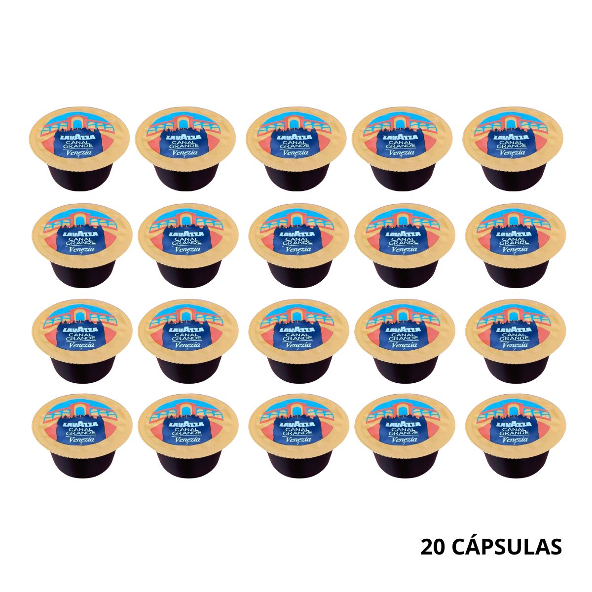 LAVAZZA - Pack 20 Cápsulas Café Espresso Canal Grande de 7 GRS Lavazza