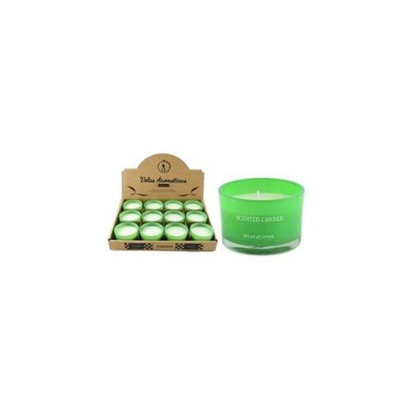 GENERICO - Vela Aromática En Vaso Verde 5x7cm