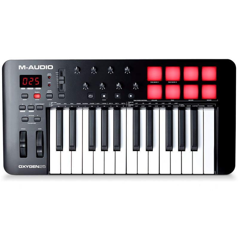 M AUDIO - Controlador Midi M-Audio Oxigen 25 MKV