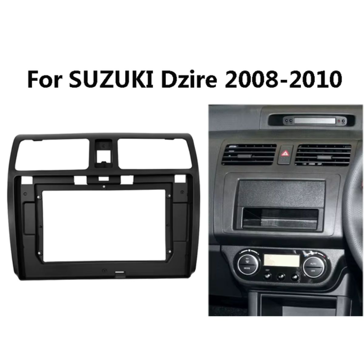 GENERICO - Bisel De Radio 9pul 2din Compatible Con Suzuki Dzire 2008-10