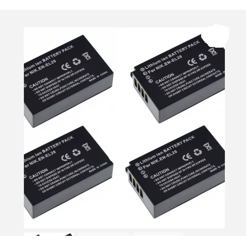 GENERICO - 4 BATERÍAS EN-EL20 ALTERNATIVA NIKON