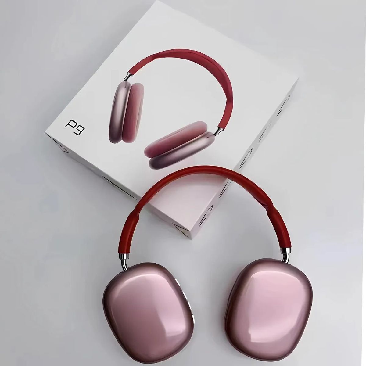 GENERICO - Audifonos inalambricos P9 Plus Color ROJO