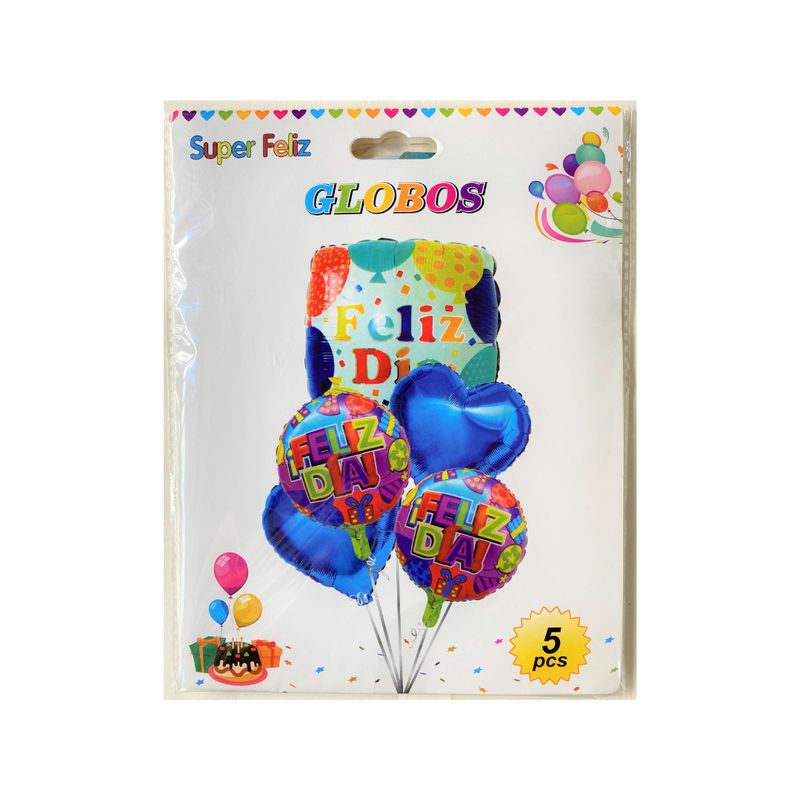 GENERICO - SET DE GLOBOS DE 5 PCS