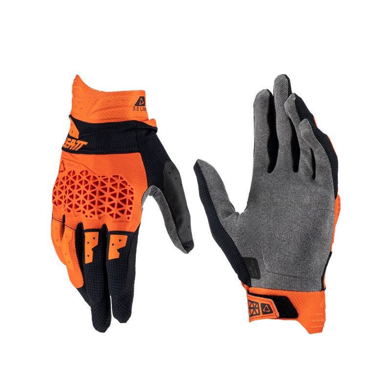 LEATT - Guantes Leatt Bicicleta y Moto Lite 3.5 Naranjo M US9