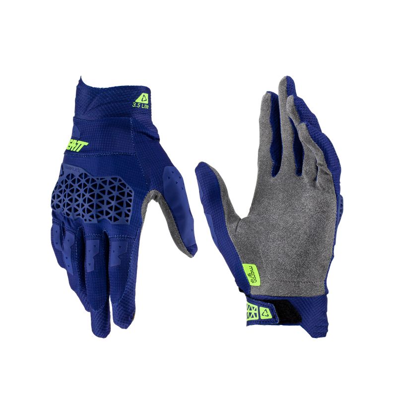 LEATT - Guantes Leatt Bicicleta y Moto Lite 3.5 Azul M US9