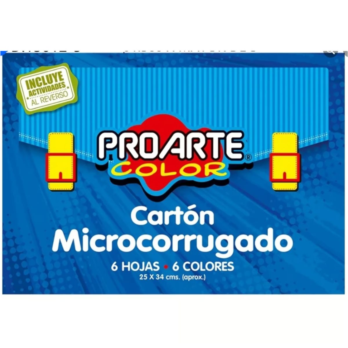 GENERICO - Block Carton Microcorrugado 6 Hojas Azul