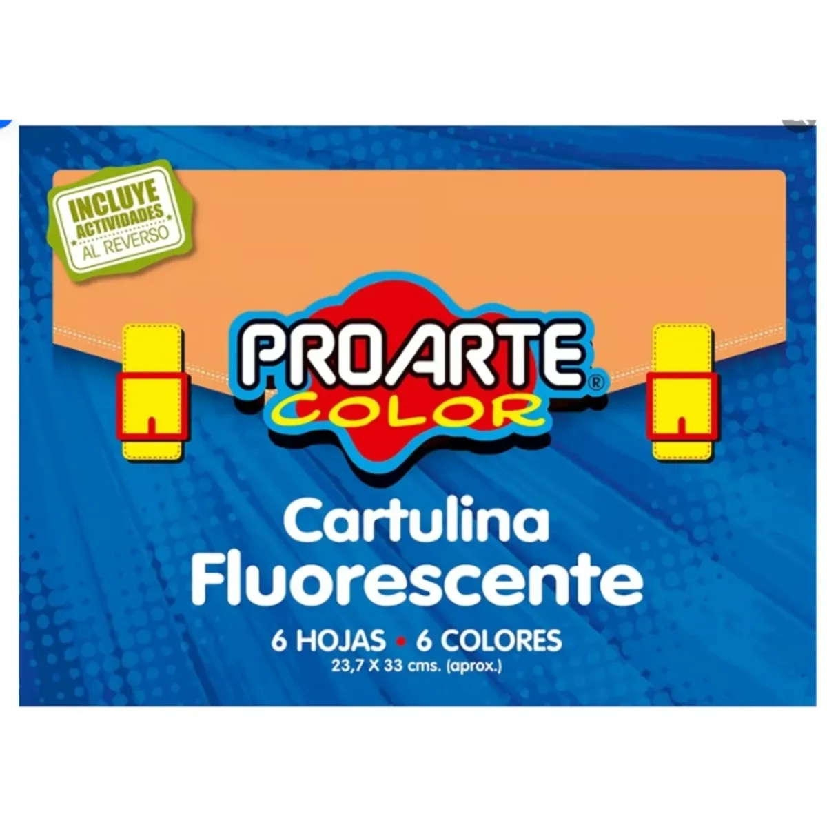 GENERICO - Cartulina Fluorescente 6 Hojas ProArte Color
