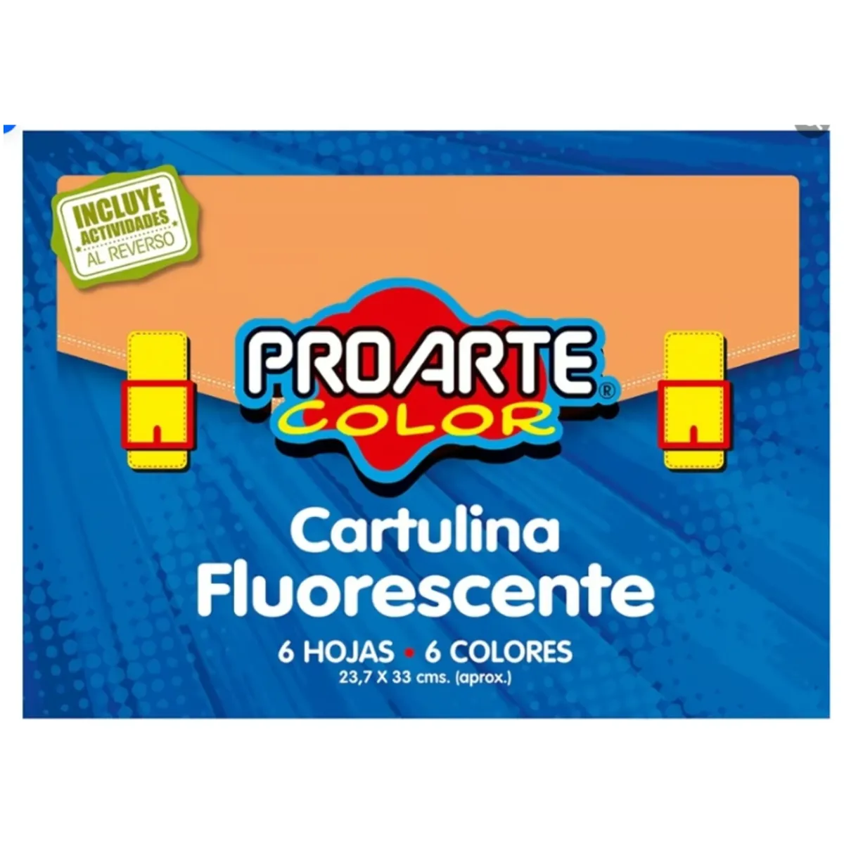 GENERICO - Cartulina Fluorescente 6 Hojas ProArte Color