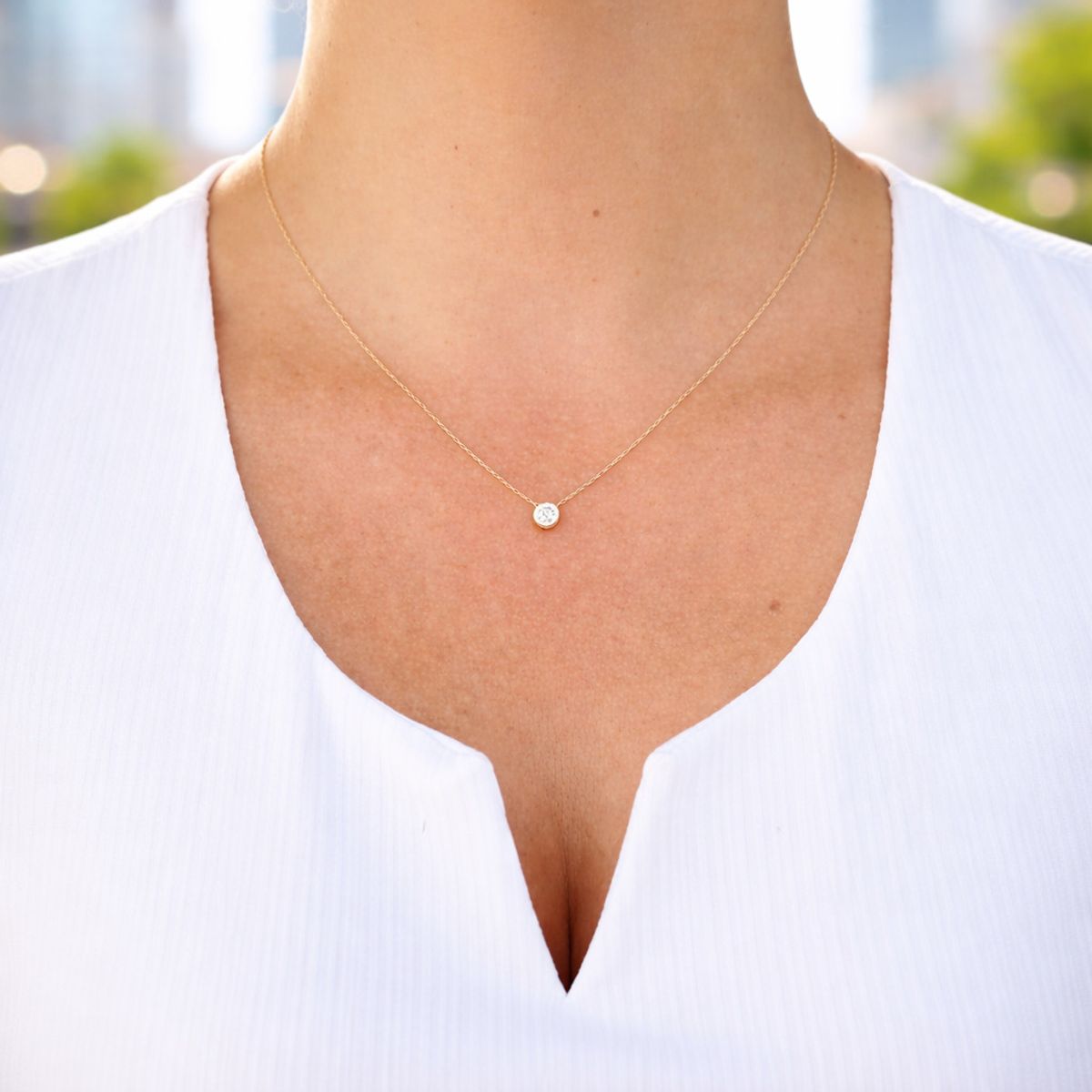 JOYAS MYTOKE - Punto De Luz Oro 18k Cadena 45cm Mujer Femenina