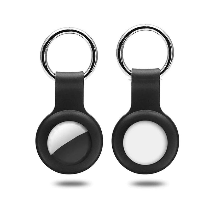 GENERICO - Funda Llavero Silicona Compatible Airtag Negro