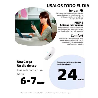 Imagen 2 del producto Audifonos Bluetooth Inalambricos Con Cancelación De Ruido