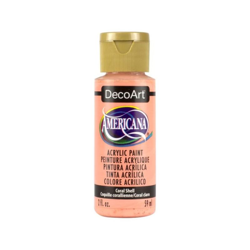 DECOART - Pintura Acrílica DecoArt Coral Shell DA316 Naranjo 59 ml