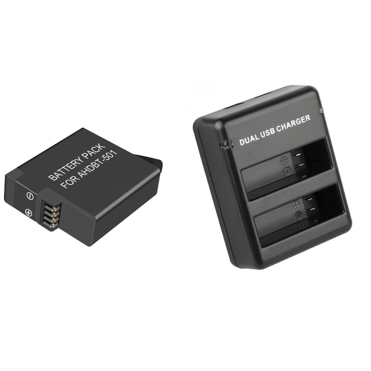 GENERICO - KIT CARGADOR + BATERÍA GOPRO 5, 6 & 7 ALTERNATIVA