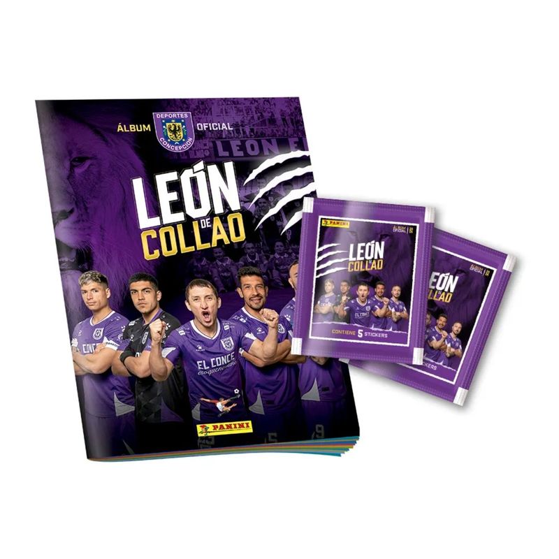 PANINI CHILE - Pack Álbum + 20 Sobres Deportes Concepción - León De Collao