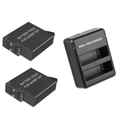 GENERICO - KIT CARGADOR + 2 BATERÍAS GOPRO 5, 6 & 7 ALTERNATIVA