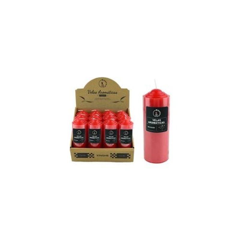 GENERICO - Vela Aromática Pilar Rojo 5x15cm 300g