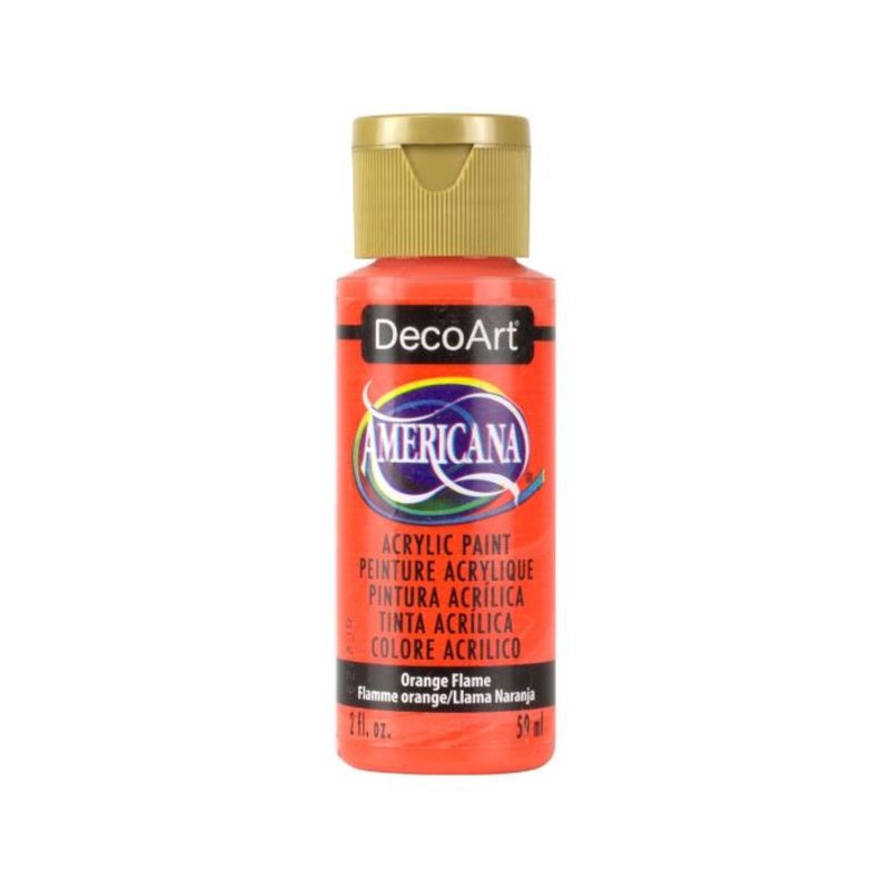 DECOART - Pintura Acrílica DecoArt Orange Flame DA315 Naranjo 59 ml