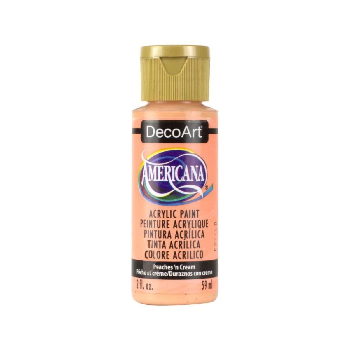 DECOART - Pintura Acrílica DecoArt Peaches ‘n Cream DA023 Naranjo 59 ml