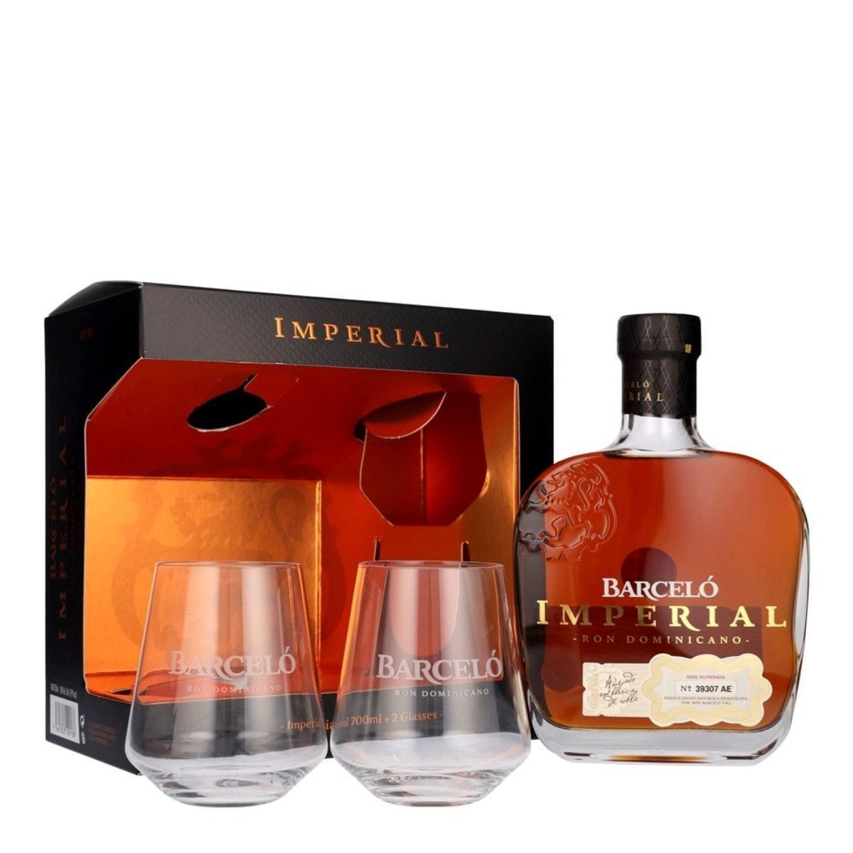 BARCELO - Ron Barcelo Imperial + 2 Vaso 700 Ml