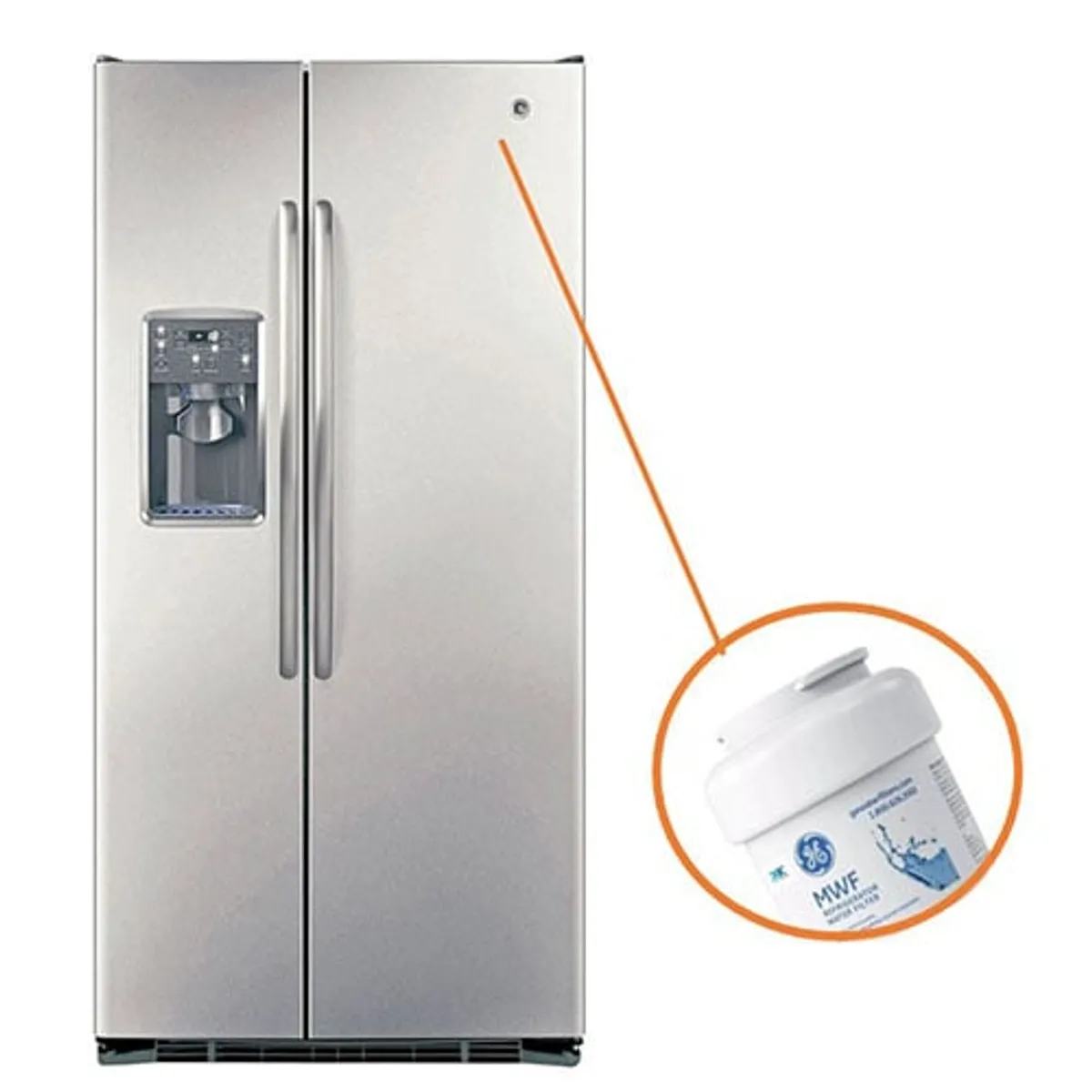 GENERAL ELECTRIC - Filtro Refrigerador Interno MWF - General Electric