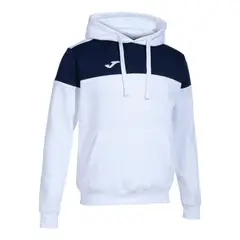 JOMA - Polerón Hoodie Hombre Crew V Blanco