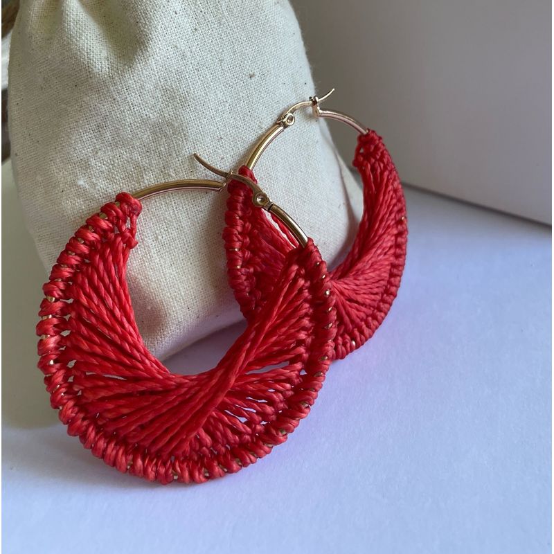 GENERICO - Aros modelo Nini color rojo