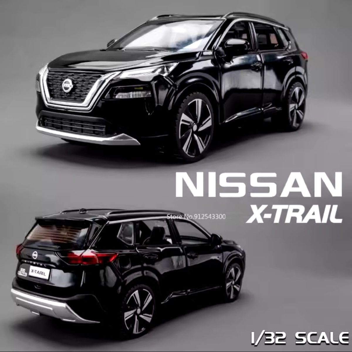 GENERICO - Nissan X-TRAIL automóvil de colección escala 1 :32 negro
