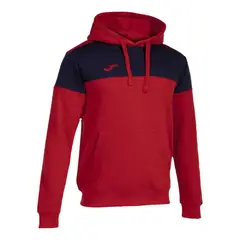 JOMA - Polerón Hoodie Hombre Crew V Rojo