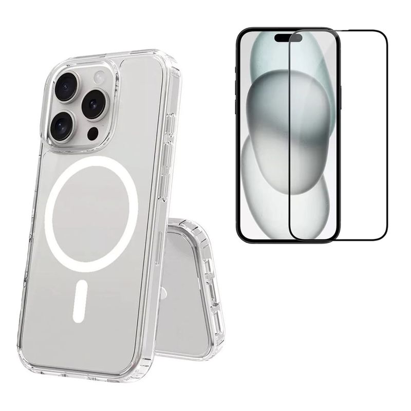 BELKRA - Carcasa Para iPhone 16 PRO MAX  Magsafe + Mica Vidrio