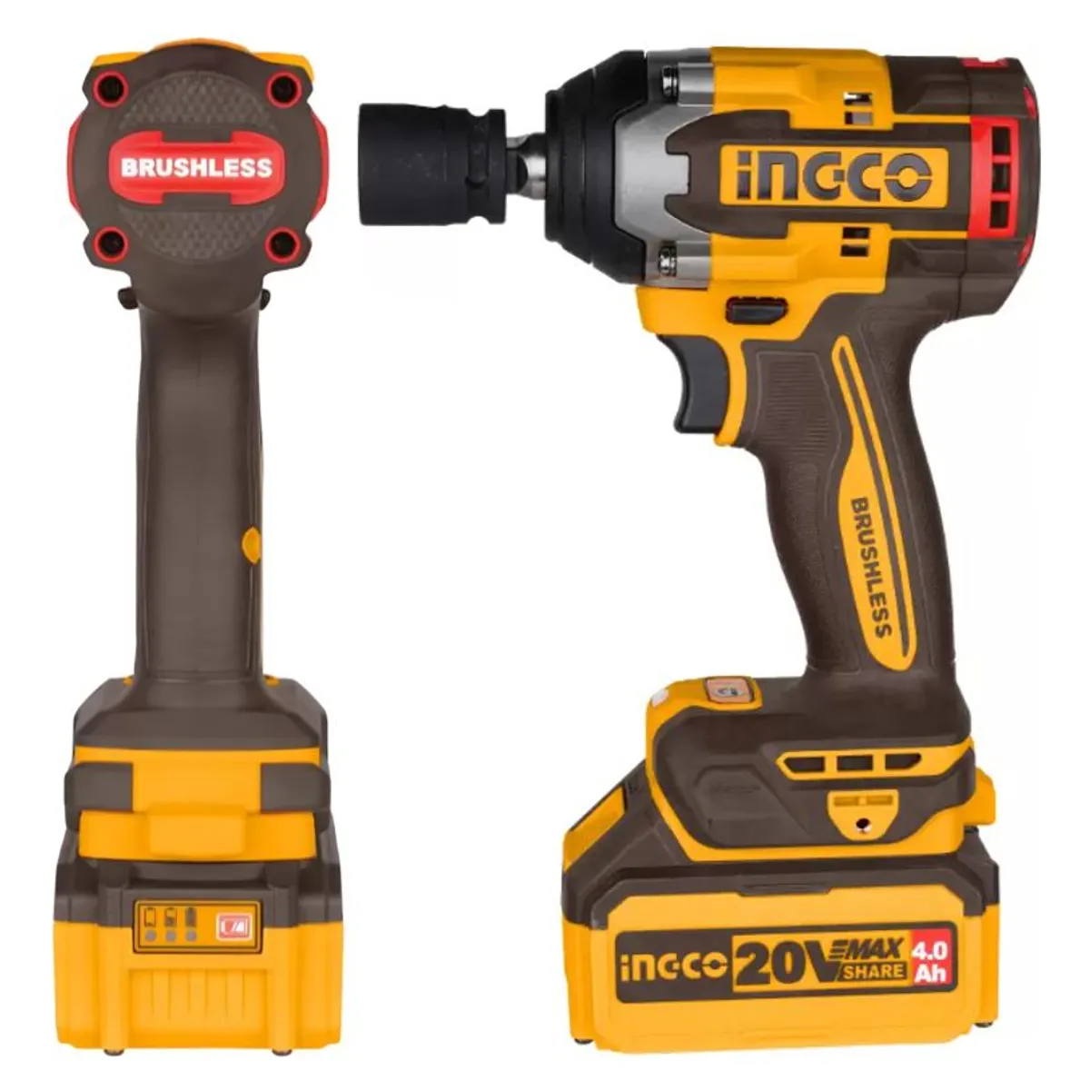 INGCO - Llave De Impacto Inalámbrica 20v 850nm Ignco Ciwli2085