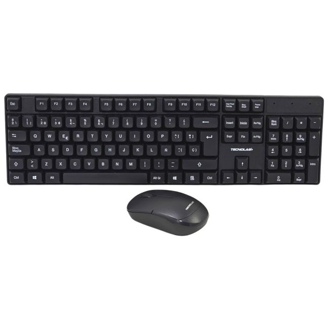 TECNOLAB - Kit Combo Teclado y Mouse Inalámbrico Tecnolab TL645