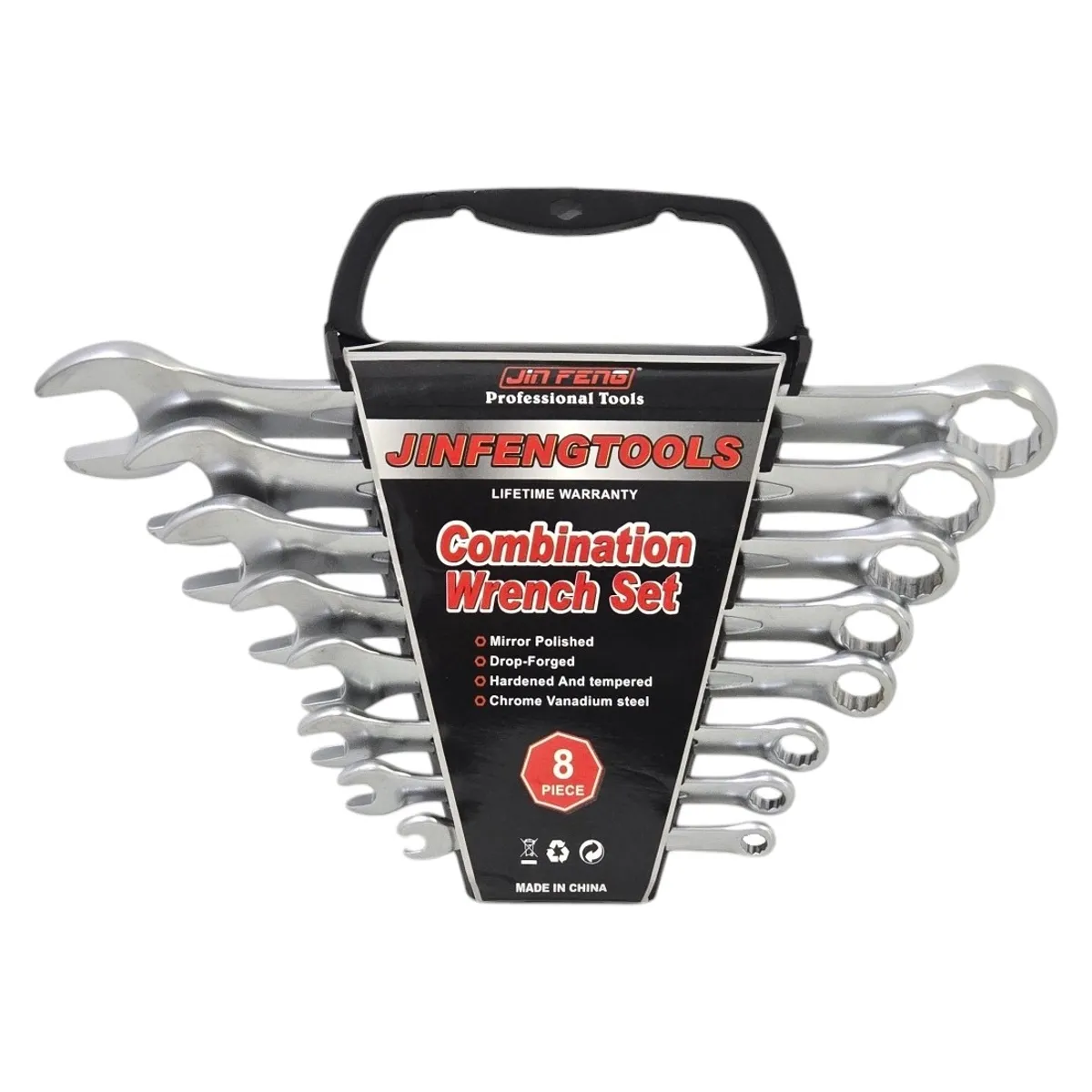 GENERICO - Set Juego De 8 Llaves Combinadas Corona 6 a 22mm