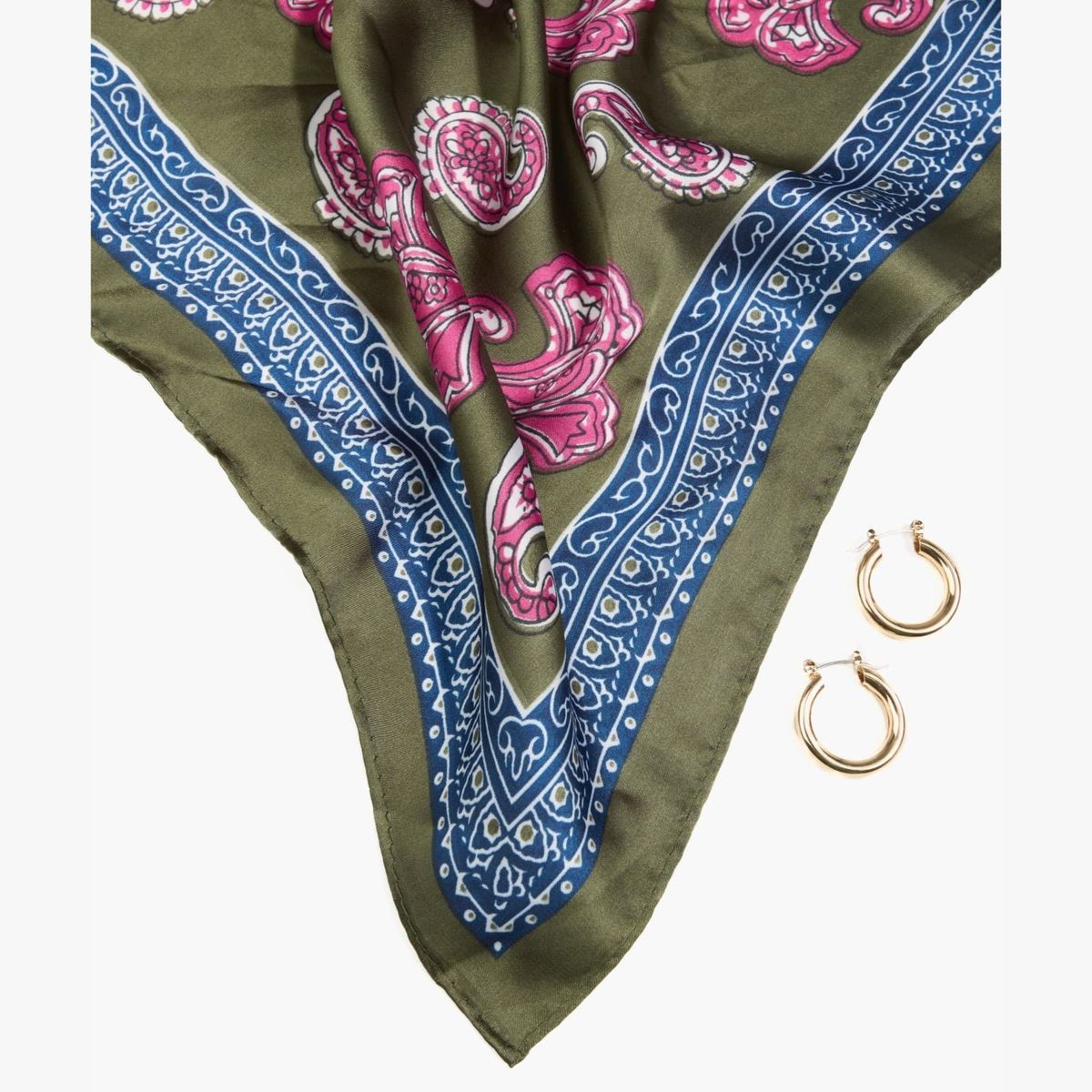 LOUNGE - Set Pañuelo Y Aros Paisley