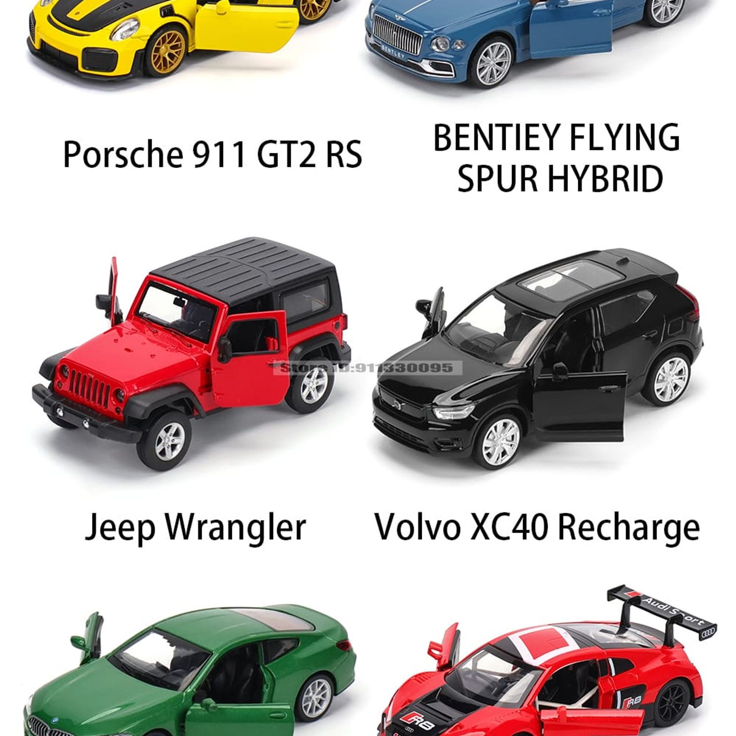 GENERICO Porsche 911 GT2 RS automóvil de colección 1 :32 amarillo
