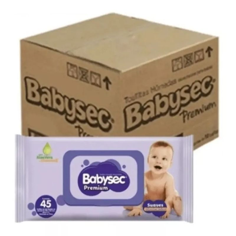 BABYSEC - Toallitas Húmedas Babysec Premium Caja - 10 Paquetes 450 Uds