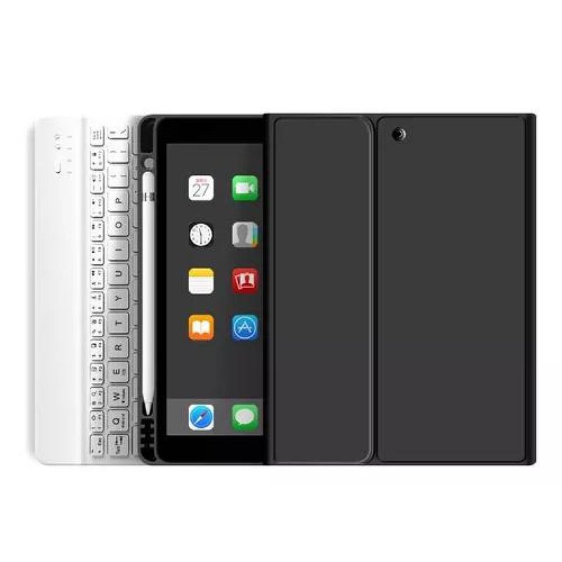 GENERICO - Carcasa con teclado para iPad Air 109 45 Gen ranura para lápiz color negro