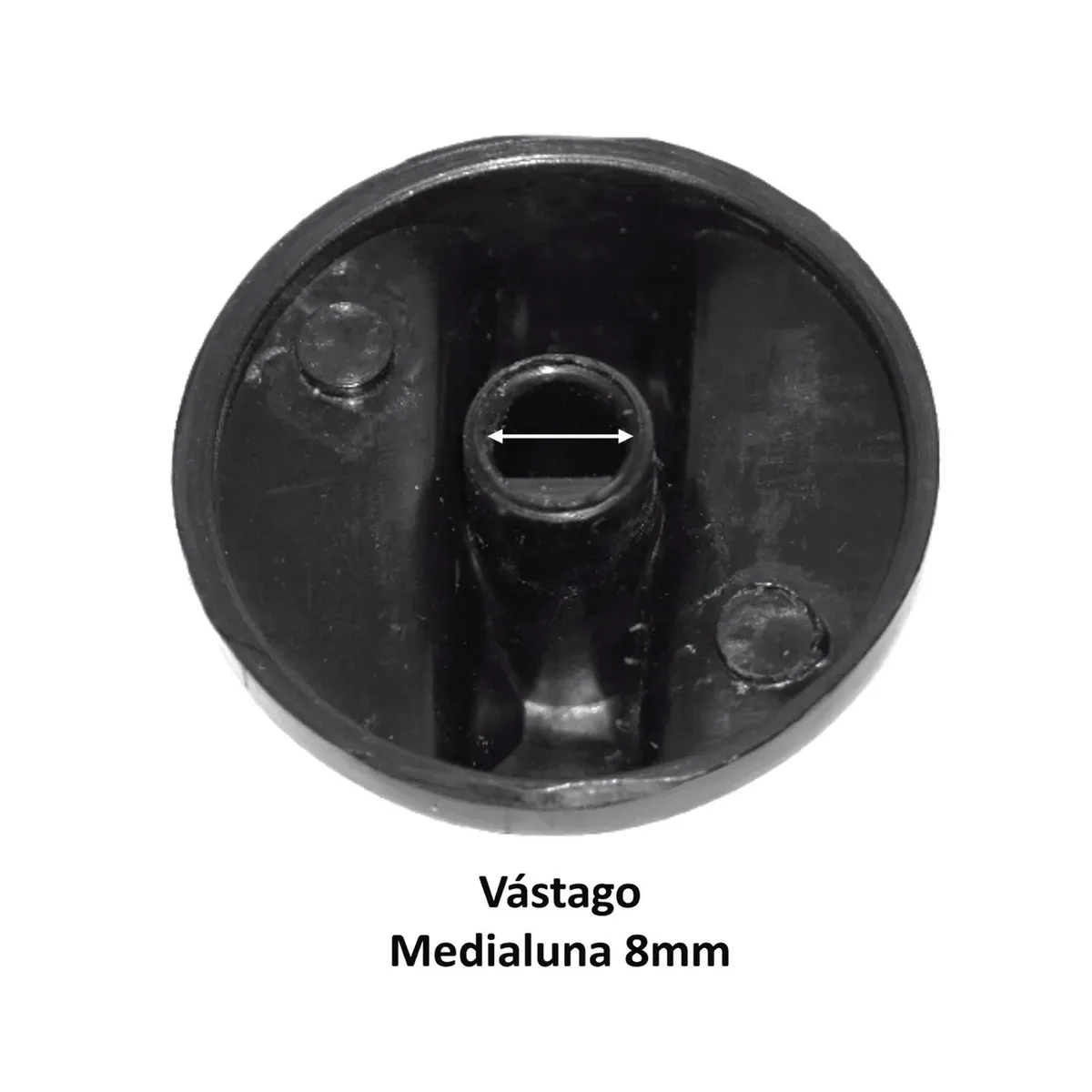 GENERICO - Perilla Cocina Mademsa Diva Negro 8mm