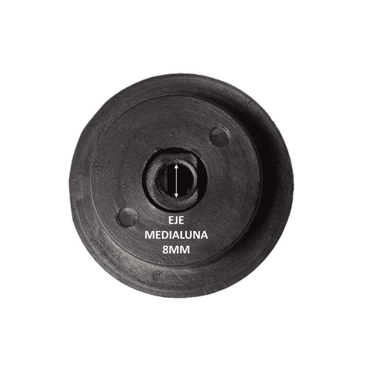 GENERICO - Perilla Cocina Sindelen 7000 Negro 8mm - Kit