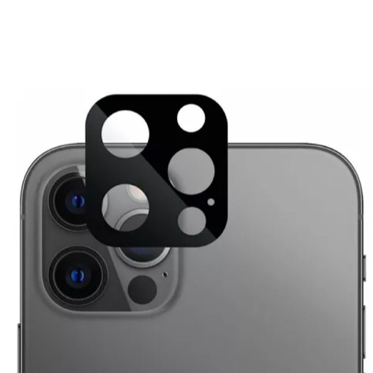 GENERICO - Lámina De Vidrio Para Camara IPhone 13 Pro-13 Pro Max - Negro