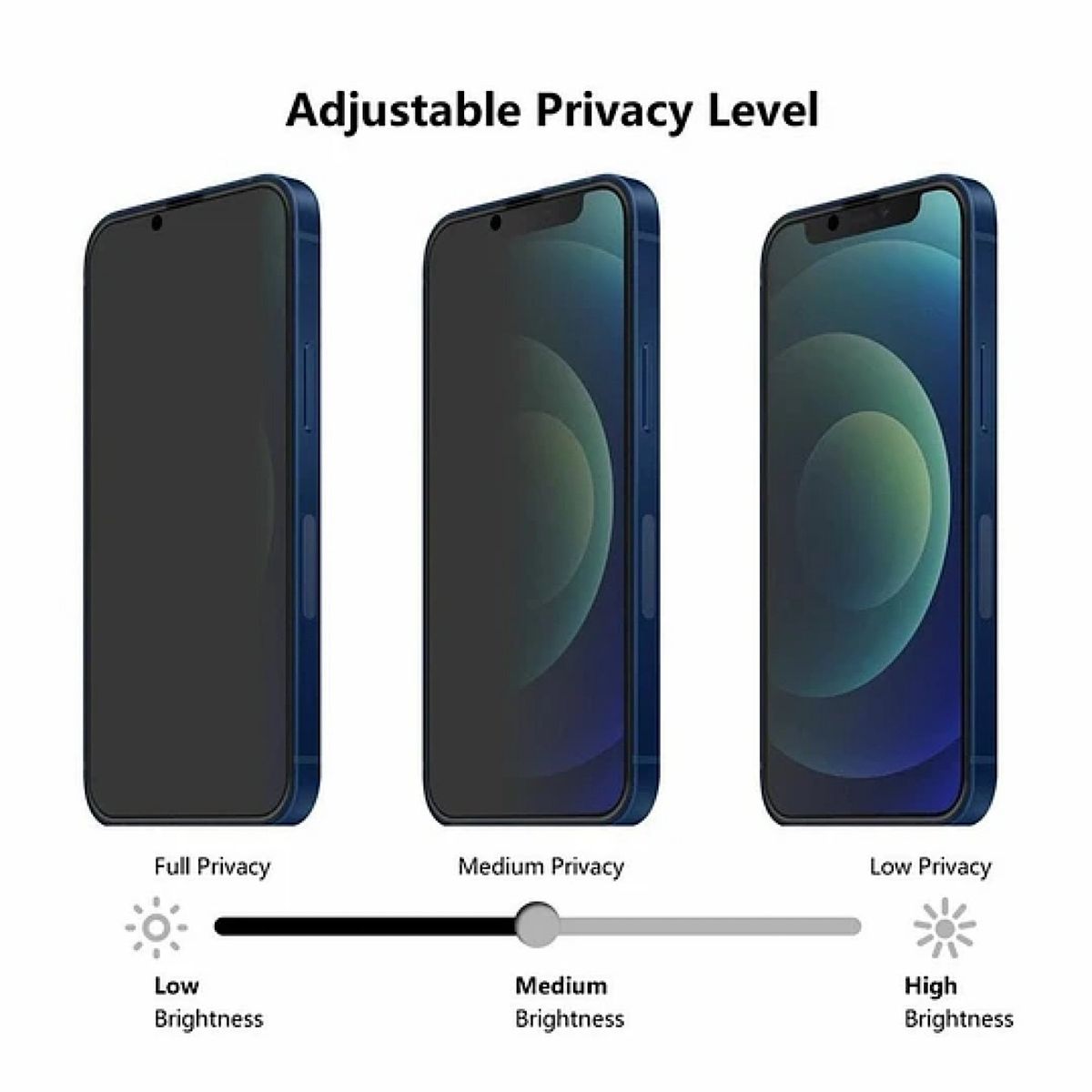 GENERICO - Lámina De Vidrio Pantalla Anti Espia Para iPhone 13 Pro Max