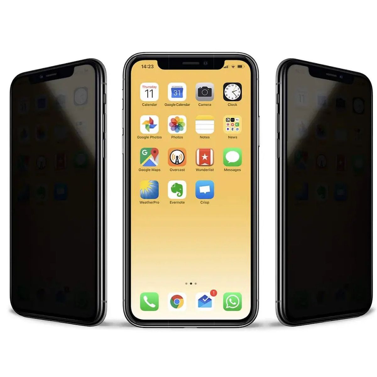 GENERICO - Lámina De Vidrio Pantalla Anti Espia Para iPhone 12-12 Pro