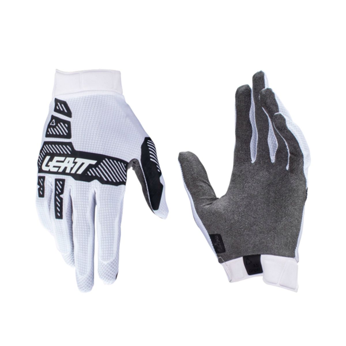 LEATT - Guantes Leatt Bicicleta y Moto 1.5 GripR Blanco S 8US