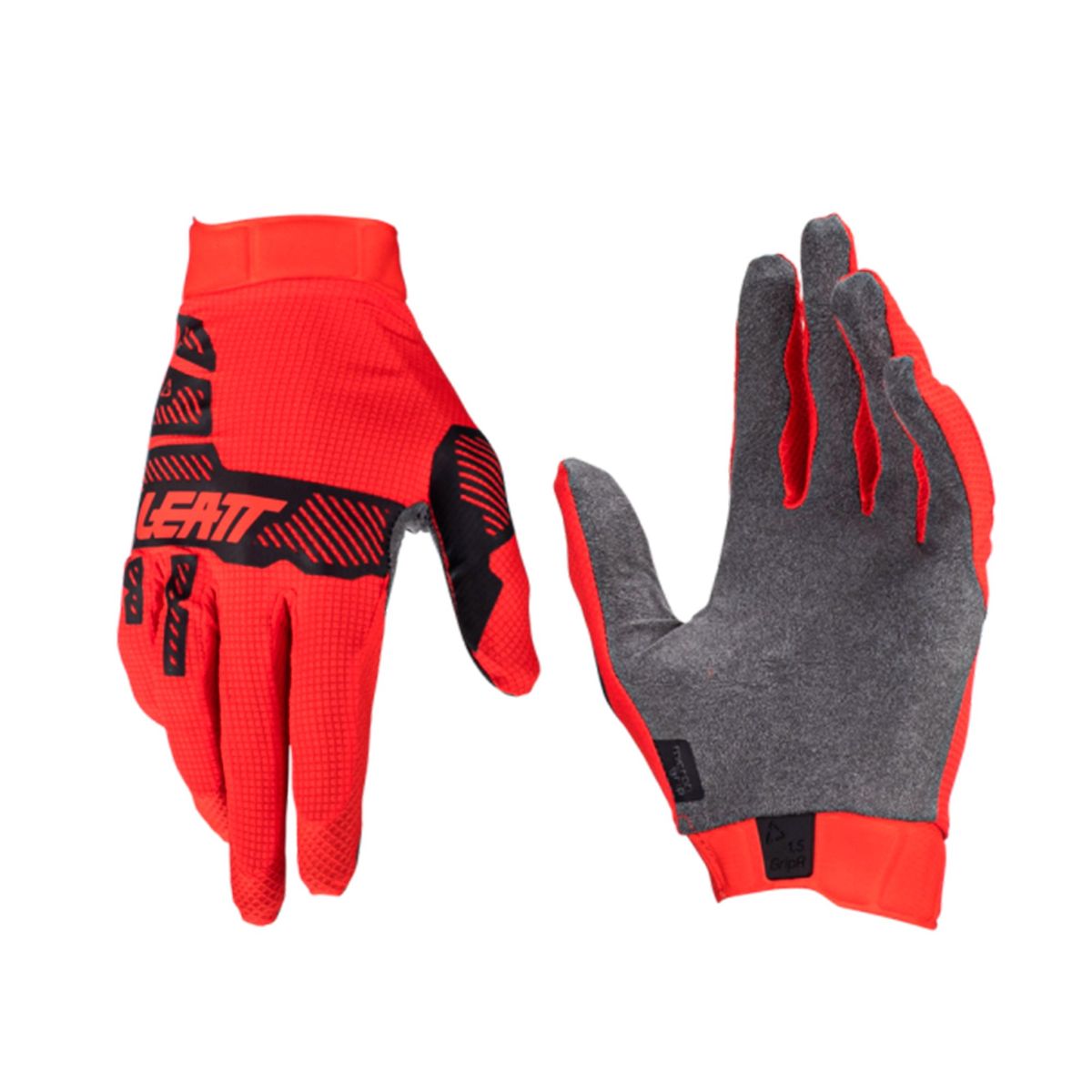LEATT - Guantes Leatt Bicicleta y Moto 1.5 GripR V24 Rojo XL 11US