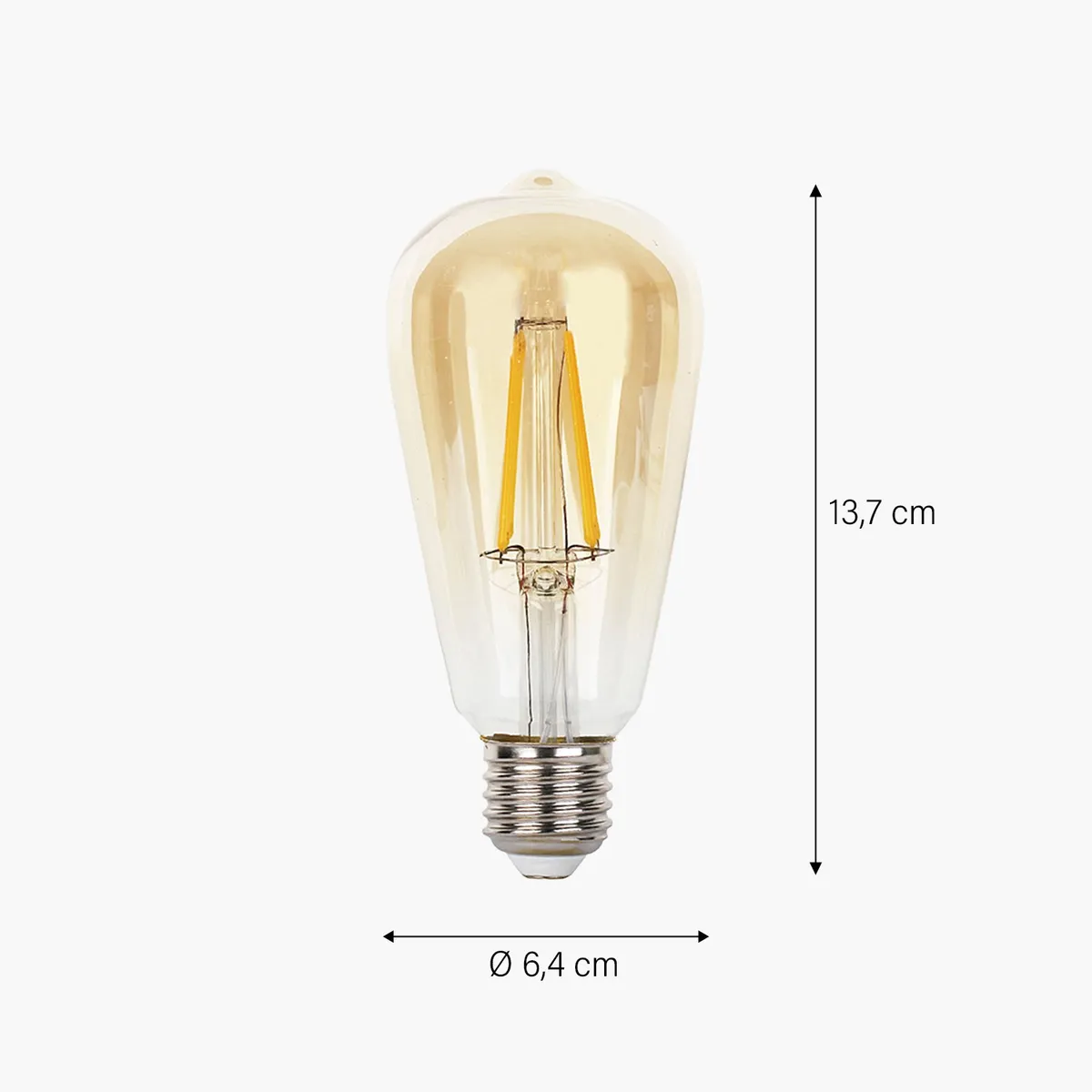 Ampolleta Led ST64 Vintage LC 6W Vidrio Form, marca FORM DESIGN - Foto 2