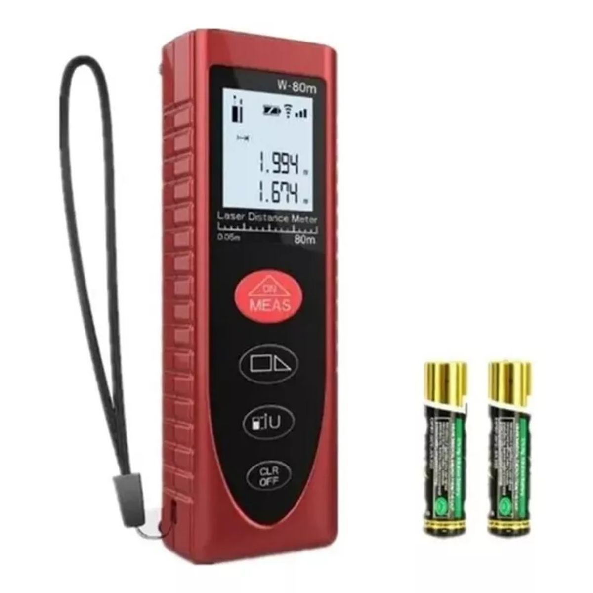 GENERICO - Medidor De Distancia Laser Digital 80 Metros