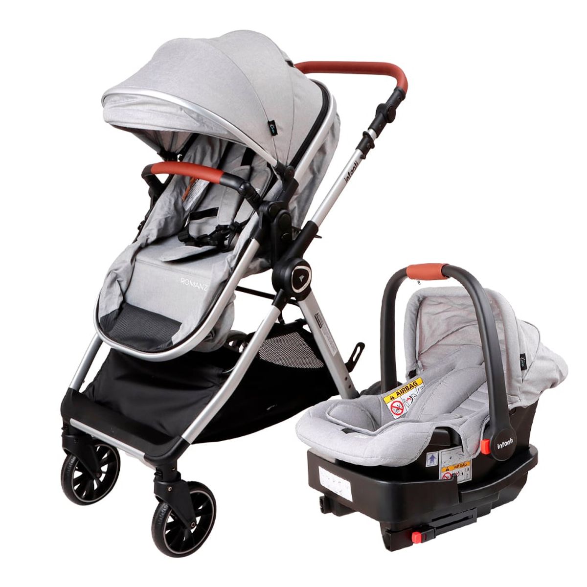 INFANTI - Coches Travel System Romanzo X1-D Gris Infanti